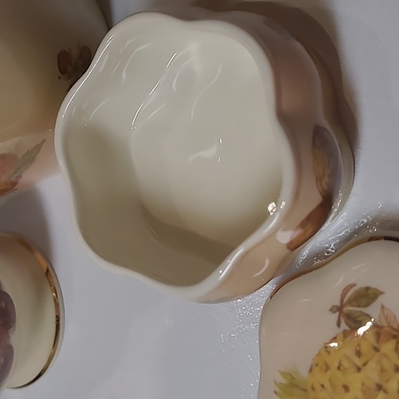 Vintage Royal worcester palissy fruit patterns vase and jar .dish. Trink… - Picture 6 of 8